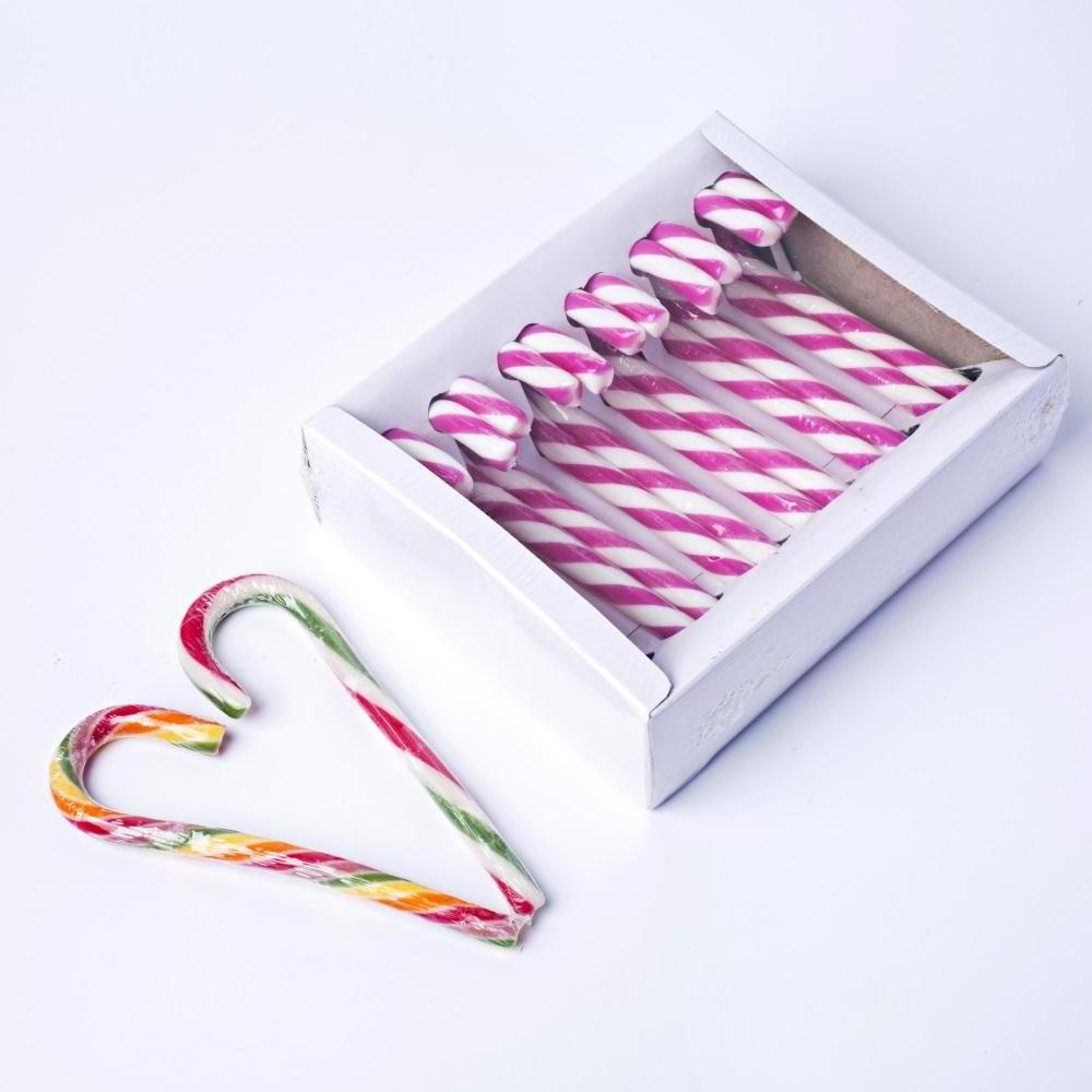 Custom Christmas candy cane hard candy box Halal lollipop China candy wholesale factory