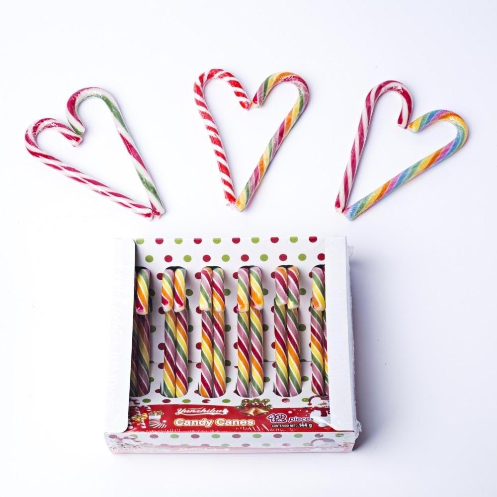 Custom Christmas candy cane hard candy box Halal lollipop China candy wholesale factory