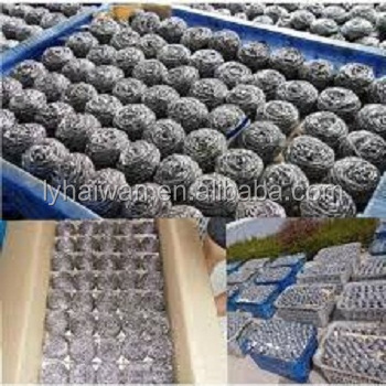 40g stainless steel scourer kitchen cleaning ball /dish washing pot scourer/scrubber sponge