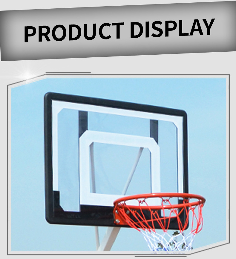 Cheap Professional Adjustable Outdoor Portable Moveable Basketball Hoop Stand In Ground Basketball Ring Backboard For Kids