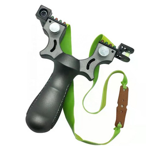 98K Infrared Laser Slingshot with Flat Rubber Band & Marbles High Precision Aiming Slingshot Shooting for Outdoor Sports,Hunting