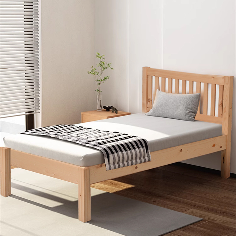 New Chinese style solid wood bed bedroom queen bed with storage