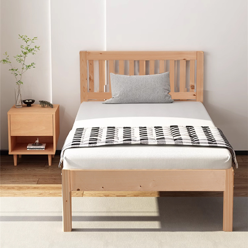 New Chinese style solid wood bed bedroom queen bed with storage