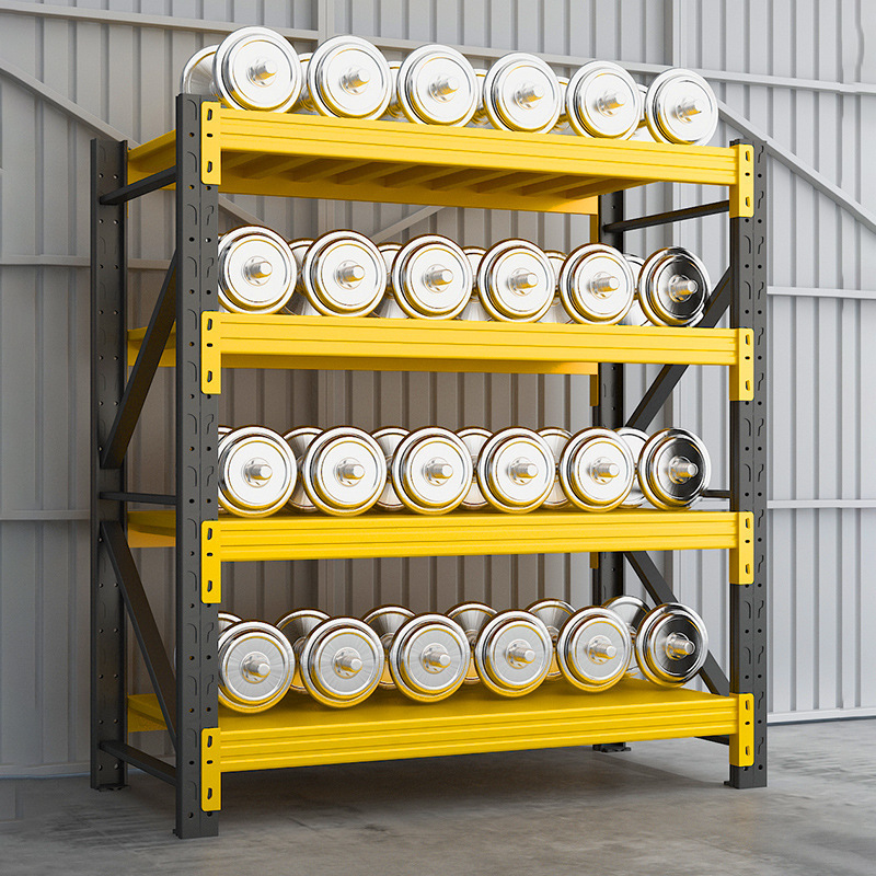 HUACHI Industrial Powered Adjustable Steel Warehouse Racks with Shelves