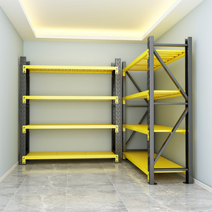 Customized Black Metal Boltless Racking - Heavy Duty Warehouse Shelving Systems