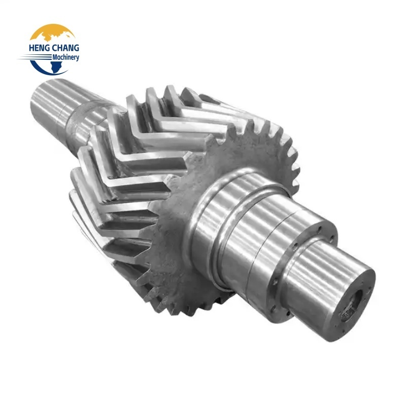 High quality Custom Forged Large Gear Shaft Main Drive Propeller Shaft High Quality Big Pinion Shaft