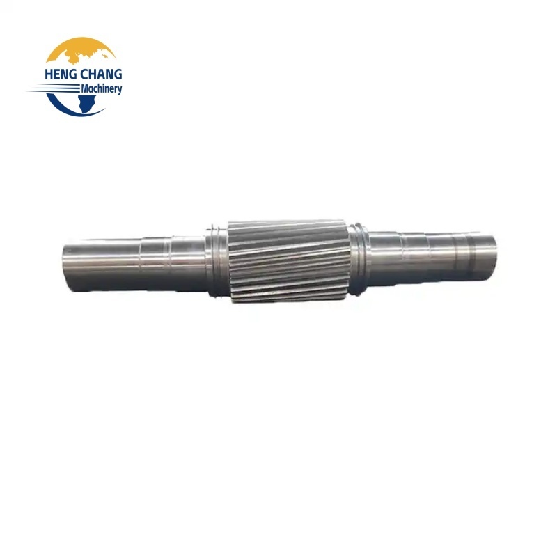 High quality Custom Forged Large Gear Shaft Main Drive Propeller Shaft High Quality Big Pinion Shaft