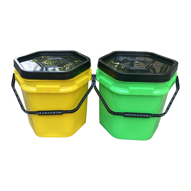 New Material Packing pail 30 liter  Square Plastic Sealed Bucket With Lid