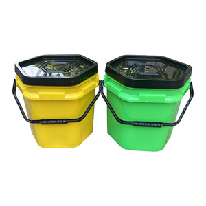 New Material Packing pail 30 liter  Square Plastic Sealed Bucket With Lid