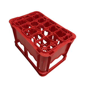 Wholesale cheap 24 bottles plastic crate for beer wine milk cans for sale