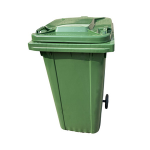 Hot Sell Factory price 120 liter Kitchen Waste bin 240 Liter Plastic garbage can large waste container with lock