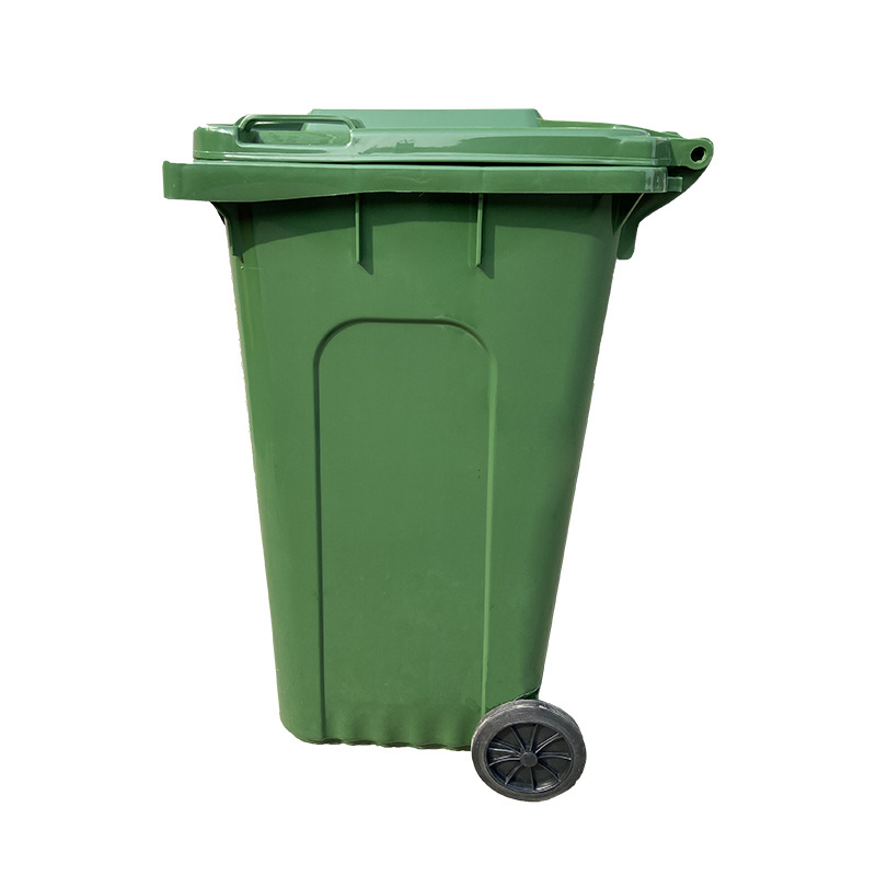 Hot Sell Factory price 120 liter Kitchen Waste bin 240 Liter Plastic garbage can large waste container with lock