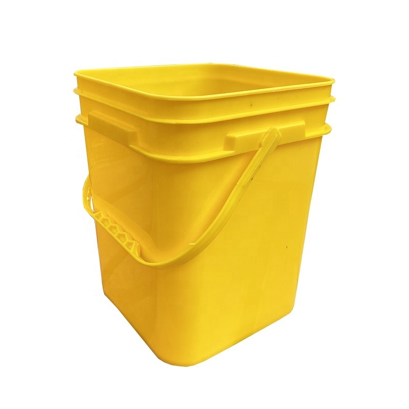 White Color Food Grade Packing  SQUARE BUCKET 40 Litre Pails