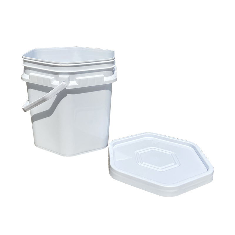 New Material Packing pail 30 liter  Square Plastic Sealed Bucket With Lid