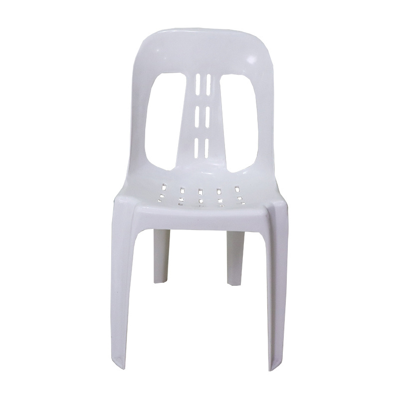 Outdoor Backyard Furniture Modern HDPE Plastic Black Resin Chair