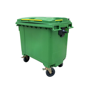 Large Waste Container  660 Litre Wheelie Bin 1100L Waste Bin With 4 wheels