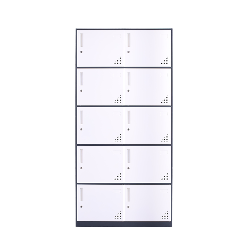 Office Steel File Cabinet Gym Wardrobe Locker 2 3 4 6 9 12 Doors Staff Clothes Storage Metal Thin Frame Closet Cabinet