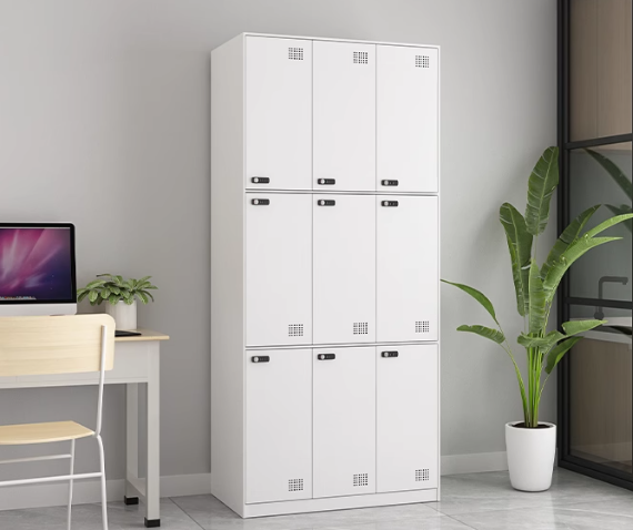 Modern Metal Locker Staff Steel  Wardrobe Gym School Changing Closet with combination lock