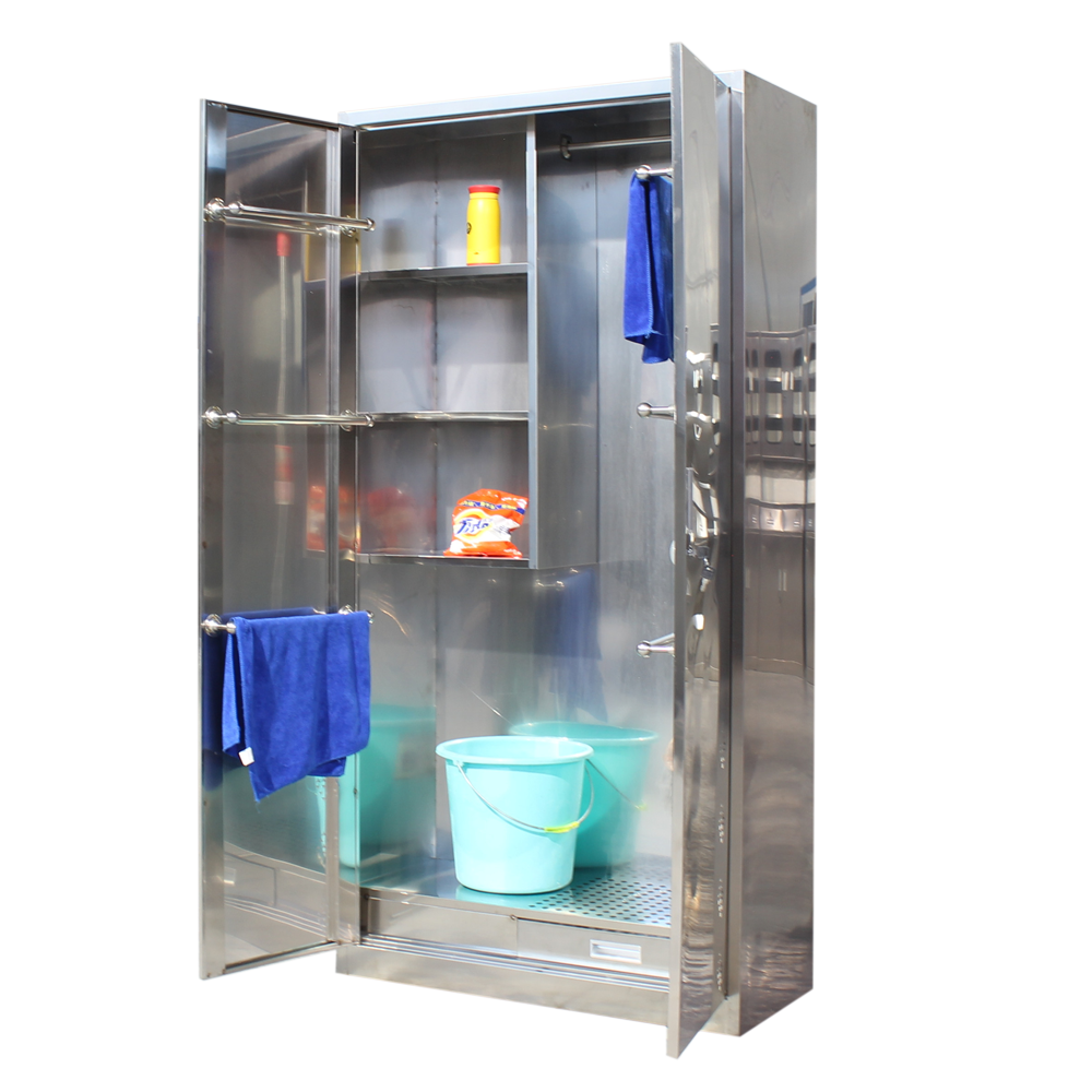 Multi-Functional Steel Broom Closet Outdoor Tools Steel Clean The Tank Storage Cabinet