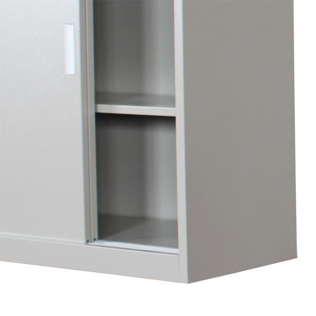 Half Height Lock Up Sliding Door Metal Cupboard Design Steel Office Storage Lateral File Cabinet