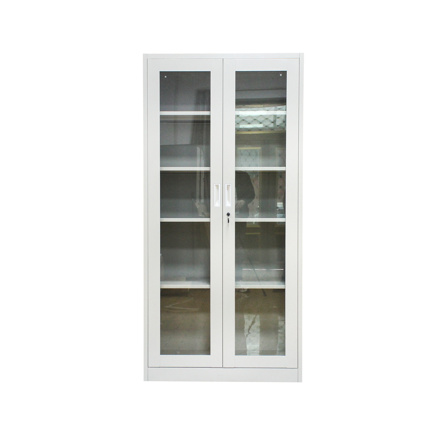 Hot Sale 2 Doors Office Storage Cabinet Customized Steel Cupboard Metal Cabinet Filing Cabinet With 4 Shelves