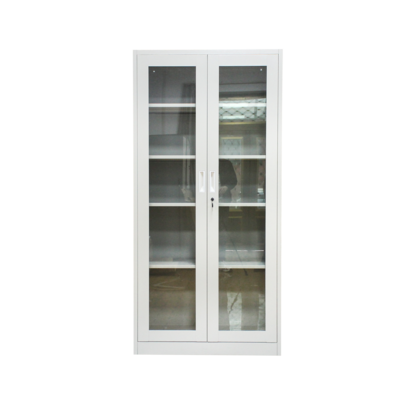 Hot Sale 2 Doors Office Storage Cabinet Customized Steel Cupboard Metal Cabinet Filing Cabinet With 4 Shelves