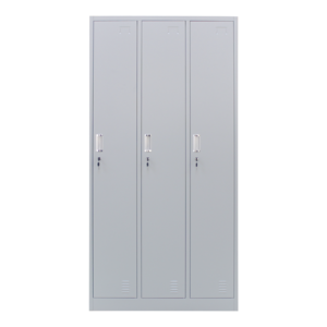 Furniture 3 Doors Cabinet Dressing Room Metal Storage Modern Wardrobe Steel Locker