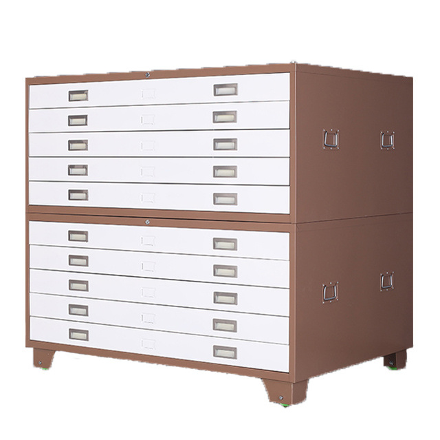 Grey Steel Plan Office Drawing Cupboard Metal Drawing Storage Cabinet, Metal Storage Cabinet Locking, Industrial Storage Cabinet