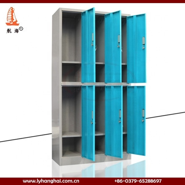 6 door cheap wardrobe closet metal garage storage cabinet work lockers cheap locker