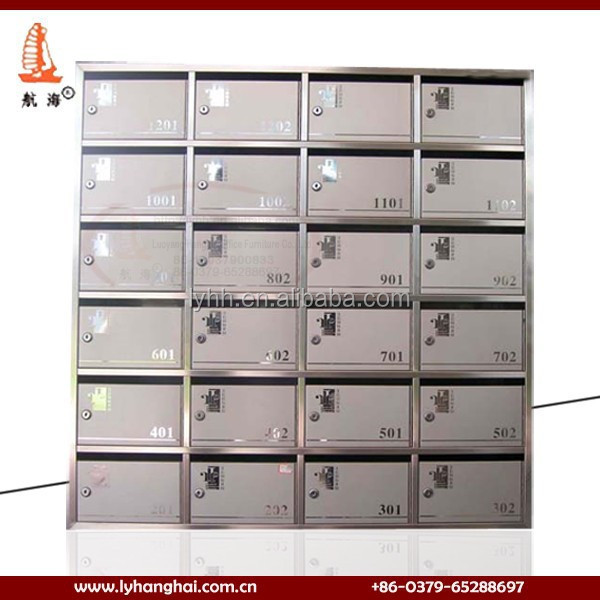 Premium Commercial Apartment Metal Letter Box Inbox Mail Carton Post Office Box Cheap Wall Mount Stainless Steel Mailbox