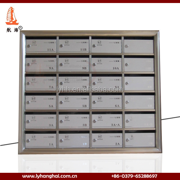 Premium Commercial Apartment Metal Letter Box Inbox Mail Carton Post Office Box Cheap Wall Mount Stainless Steel Mailbox