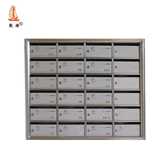 Premium Commercial Apartment Metal Letter Box Inbox Mail Carton Post Office Box Cheap Wall Mount Stainless Steel Mailbox