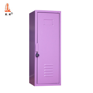 Pink One Door Iron Kids Toy Dolls Storage Gift Locker Steel Single Tier Meta Mini Locker