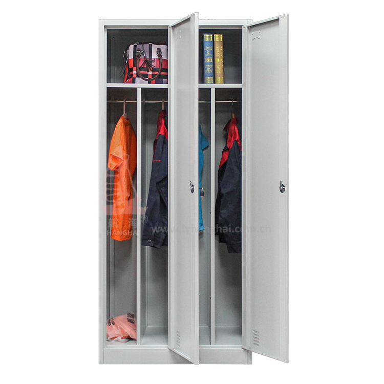 Home storage industrial locker room ARMADIO SPOGLIATOIO Dirt/Clean Dressing gym Wardrobe Metal 2 door Cabinet clean dirty Closet