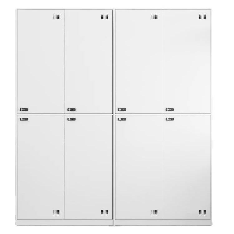 Modern Metal Locker Staff Steel  Wardrobe Gym School Changing Closet with combination lock