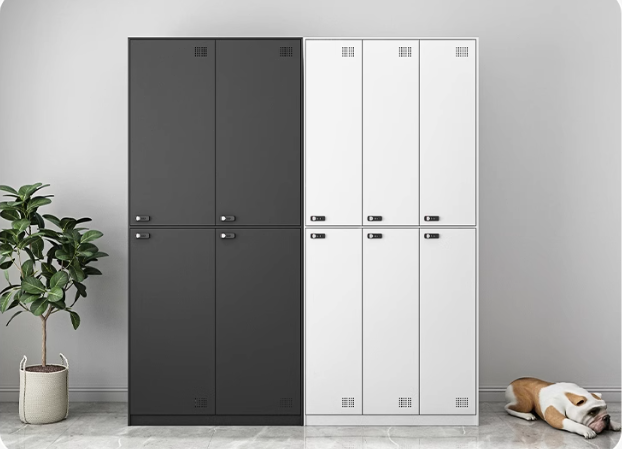 Modern Metal Locker Staff Steel  Wardrobe Gym School Changing Closet with combination lock