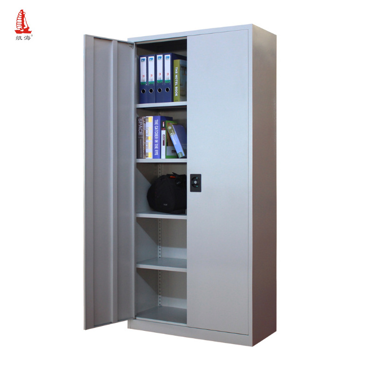 Steel Cabinet 2 Door Cupboard Stationery Garage Office Storage Filing Locker Design