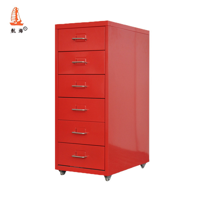 Steel Office File Cabinet With Drawer Orange Galvanized Metal Storage Cabinet 6 Drawer Vertical Filing Cabinets