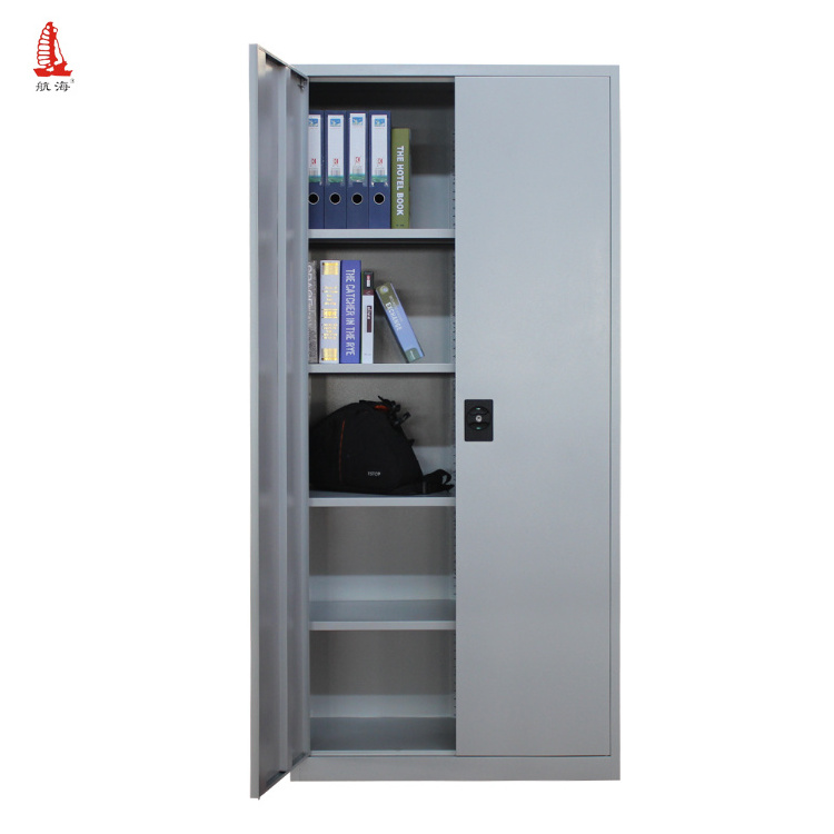 Steel Cabinet 2 Door Cupboard Stationery Garage Office Storage Filing Locker Design