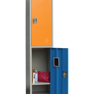 Knock Down Single Locker Two Tier For Schools Gym Hospitals Metal Dressing Cabinet