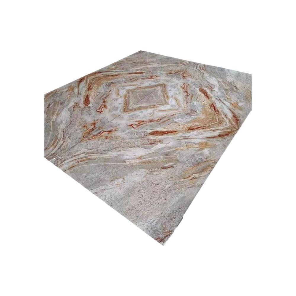 Hot sale 3-6mm wall marble sheets waterproof plastic marble alternative pvc marble panels