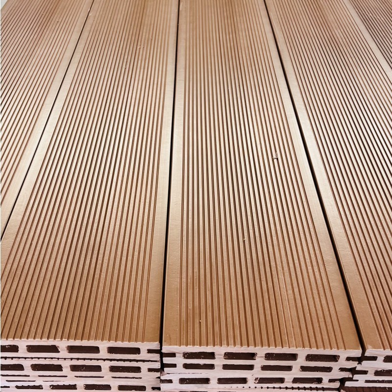 Hot sale invisible gap design wood composite decking 3D texture wood plastic outdoor wpc decking