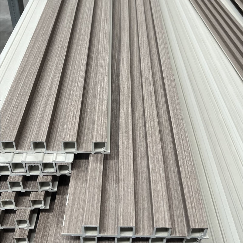 wood grain 4x8 wpc pvc sheet wall cladding indoor interior decoration wpc composite board wpc fluted wall panel