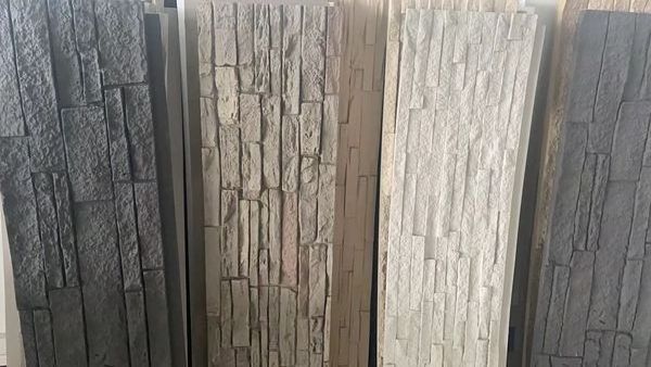 Wholesale 3d Pu Stone Mushroom Wall Panel Stone Wall Panels Pu Polyurethane Rock Wall Panel Faux Stone