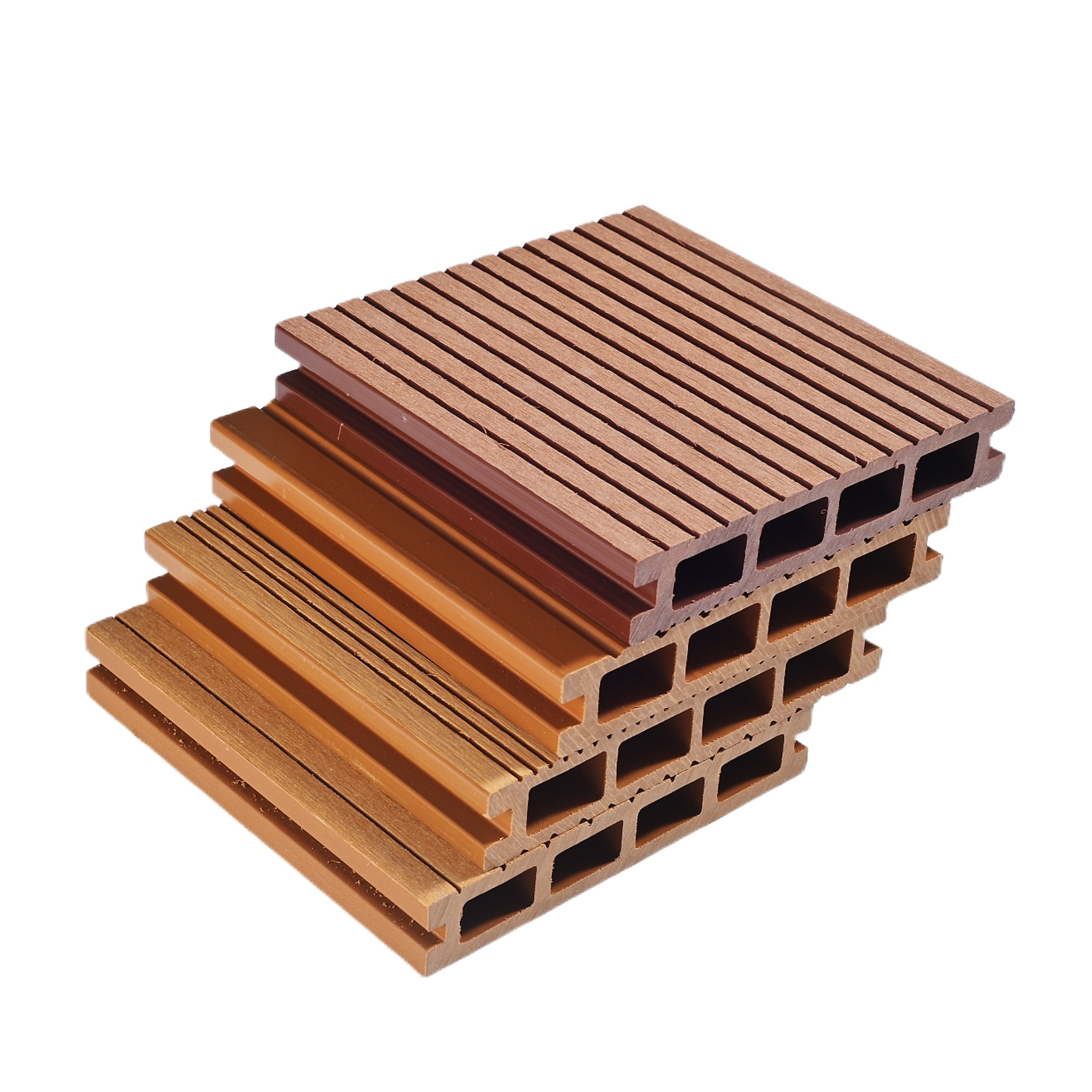 Hot sale invisible gap design wood composite decking 3D texture wood plastic outdoor wpc decking