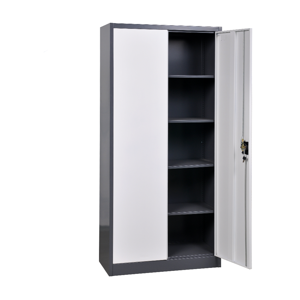 Customized Modern Steel Filing Cabinet with Two Doors and Multi-Layer Storage Cabinet Office Furniture