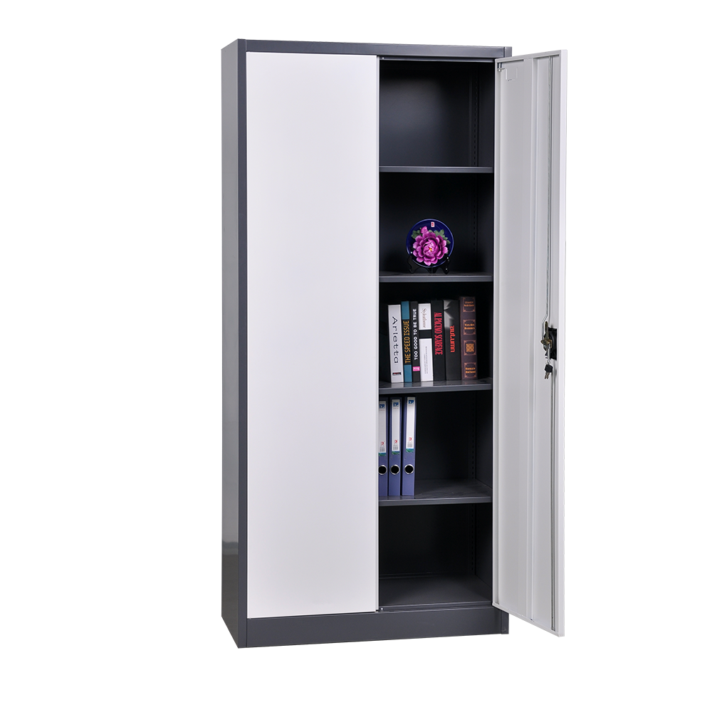 Customized Modern Steel Filing Cabinet with Two Doors and Multi-Layer Storage Cabinet Office Furniture