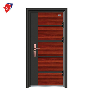 Modern Exterior Metal Doors Residential  Steel Security Door For Houses  Entry