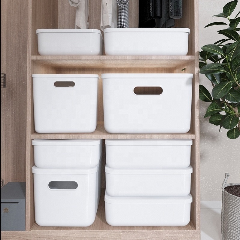 Clothes Storage Box Closet Organizer Home Organization Boxes Pp Storage Bins Plastic Storage Box With Lid