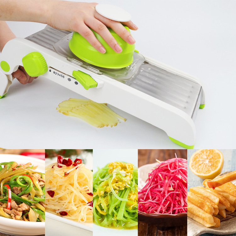 2023 Adjustable Mandoline Slicer Professional Grater With 304 Stainless Steel Blades Vegetable Cutter Vegetable Chopper